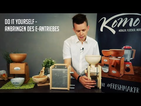 Elektroantrieb für Handmühle